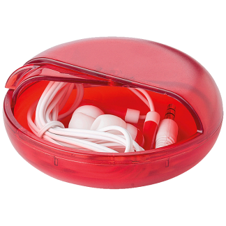 Pack of 5 Earphones in Matching Coloured Case